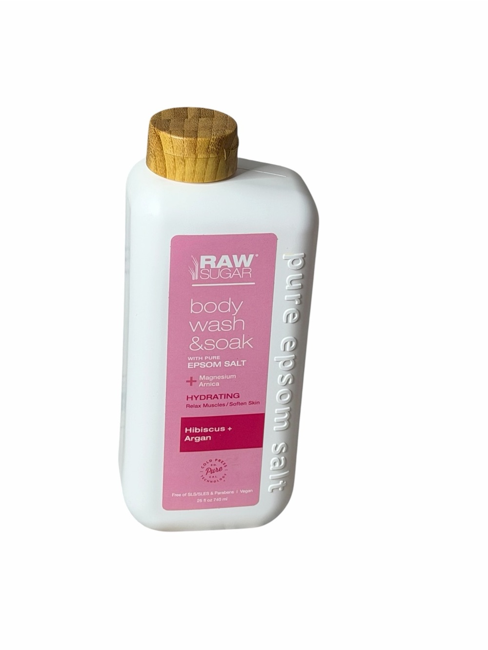 Raw Sugar Hibiscus + Argan Body Wash & Soak - With Pure Epsom Salt